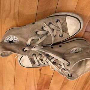 Converse dark beige high top ALL STAR size 6M/8W